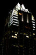 Frost Bank Tower at night. Austin, TX.