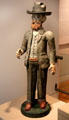 Pottery figure of hero of Mexican Revolution by Eulogio Alonso of Puebla, Mexico at San Antonio Museum of Art. San Antonio, TX.
