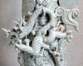 Dragon detail on Song / Yuan dynasty porcelain Qingbai ware urn from China at San Antonio Museum of Art. San Antonio, TX.