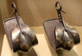 Edo period Japanese stirrups at San Antonio Museum of Art. San Antonio, TX.