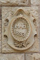 Halff house crest used at HemisFair '68, now HemisFair Park. San Antonio, TX.