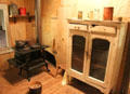 Interior of African-American Texans sharecropper's house at Institute of Texan Cultures. San Antonio, TX.