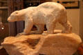 Polar bear carving which was symbol of competing early Texas flour mill at Guenther House Museum. San Antonio, TX.