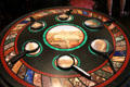 Italian mosaic table from Steves grand tour of Europe at Edward Steves Homestead Museum. San Antonio, TX.