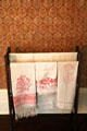 Embroidered towels at Edward Steves Homestead Museum. San Antonio, TX.
