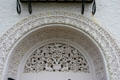 Decorative elements over former front door of McNay Art Museum. San Antonio, TX.