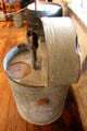 Fuel pump with hinged lid in Kammlah general store at Pioneer Museum. Fredericksburg, TX.