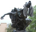 Out of the Mystic Past sculpture by Fritz White at Museum of Western Art. Kerrville, TX.