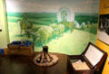Display of Western settlement at Museum of Western Art. Kerrville, TX.