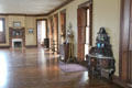 Second floor of Capt. Charles Schreiner Mansion opened up to serve as a Masonic hall. Kerrville, TX.