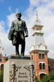 Rufus C. Burleson statue BY Pompeo Coppini on Burleson Quadrangle of Baylor University. Waco, TX.
