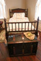 Spool bed & travel trunk at McCulloch House. Waco, TX.