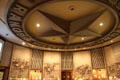 Ranger star on ceiling of theater at Texas Ranger Hall of Fame and Museum. Waco, TX