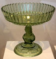 Pressed glass Goddess of Liberty or Jenny Lind pattern compote by Challinor, Taylor & Co., Tarentum, PA at Dallas Museum of Art. Dallas, TX.