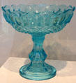 Pressed glass compote probably from Pittsburgh, PA at Dallas Museum of Art. Dallas, TX.