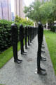 Bronze Crowd sculpture by Magdalena Abakanowicz at Nasher Sculpture Center. Dallas, TX.