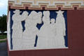 Texas settlers seeking Liberty section of history Texas mural by Julian Garnsey on Tower building at Fair Park. Dallas, TX.