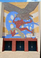 Man & Eagle mural by Pierre Bourdelle on Centennial Hall of Texas Centennial Exposition building at Fair Park. Dallas, TX.