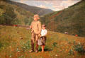 Crossing the Pasture painting by Winslow Homer at Amon Carter Museum of American Art. Fort Worth, TX.