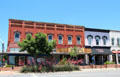 Heritage buildings facing Courthouse Square. San Marcos, TX.