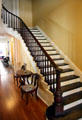 Hall staircase at Neill-Cochran House Museum. Austin, TX.