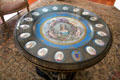 Sevres Porcelain Madame Du Barry centre table with inset portraits at Neill-Cochran House Museum. Austin, TX.