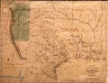 Map of States of Coahuila & Texas showing empresario colonies at Bullock Texas State History Museum. Austin, TX.