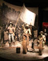 "Come & Take It" cannon defiance scene at Bullock Texas State History Museum. Austin, TX.