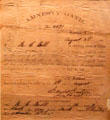 Post Civil War Amnesty Oath at Bullock Texas State History Museum. Austin, TX.