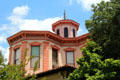 Octagonal cupola & sections atop Ace of Clubs House museum. Texarkana, TX.