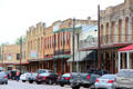 Commercial heritage streetscape. Gonzales, TX.
