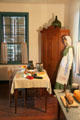 Kitchen table in Baetge House at Conservation Plaza. New Braunfels, TX.