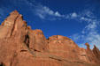 Cliffs of Park Avenue valley at Arches National Park. UT.