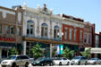 Avenue Block , Provo Meat & Packing Co. & Central Bank & Trust heritage buildings along N. University Ave. in Provo Town Square restoration. Provo, UT.