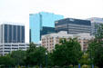 Skyline of the core of Norfolk. Norfolk, VA.