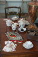 Card games & coffee in music room of Moses Myers House museum. Norfolk, VA.