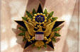 General MacArthur's War Department General Staff identification badge in Douglas MacArthur Memorial. Norfolk, VA.