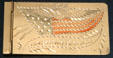 Jamestown Exposition souvenir notepad cover at Hampton Roads Naval Museum. Norfolk, VA.