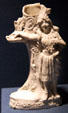 Jamestown Exposition souvenir Pocahontas vase at Hampton Roads Naval Museum. Norfolk, VA.
