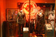 Display of World War II naval uniforms at Hampton Roads Naval Museum. Norfolk, VA.