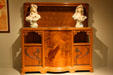 Art Nouveau buffet by Louis Majorelle & pair of Bohemian porcelain female busts by Thonet Bros at Chrysler Museum of Art. Norfolk, VA.