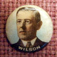 Woodrow Wilson for President button at his Presidential Library. Staunton, VA.