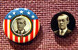 Woodrow Wilson for President buttons at his Presidential Library. Staunton, VA.