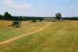 Manassas battlefield looking downhill to Union positions. Manassas, VA.