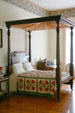 Four poster bed with quilt at Centre Hill. Petersburg, VA.