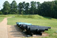 Confederate battery on Eastern Front of Petersburg National Battlefield. Petersburg, VA.