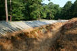 Union siege trenches at Petersburg National Battlefield. Petersburg, VA.