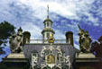 Detail of gate & roof of Governor's Palace. Williamsburg, VA.