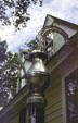 Tavern sign on a reproduction of Joshua Chowning Tavern. Williamsburg, VA.