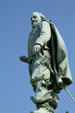 Detail of Captain John Smith statue by William Couper at Jamestown Colonial National Park. Jamestown, VA.